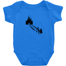 Load image into Gallery viewer, Mandalorian Inspired Baby Yoda&#39;s First Visit To Disney Romper Bodysuit - www.ChallengeCoinCreations.com