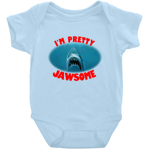 Jaws inspired I'm Pretty Jawsome Infant Baby Body Suit Bodysuit - www.ChallengeCoinCreations.com
