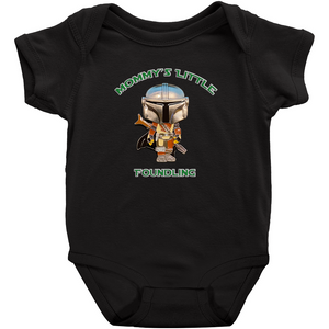 Mommy's Little Foundling Mandalorian Inspired Jumpsuit Unisex Baby Infant Preemie - www.ChallengeCoinCreations.com