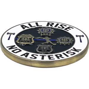All Rise 99 NYPD Challenge Coin The Judge Officer Sergeant Detective District Attorney DA GL12-001