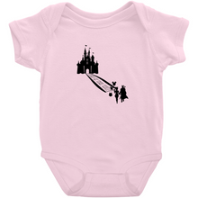 Load image into Gallery viewer, Mandalorian Inspired Baby Yoda&#39;s First Visit To Disney Romper Bodysuit - www.ChallengeCoinCreations.com