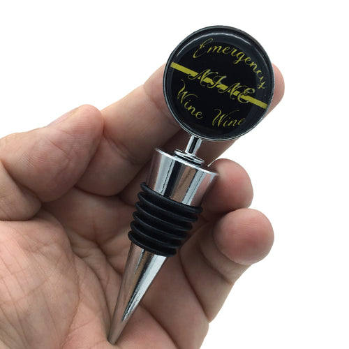 Emergency Nine Wine Wine 911 Dispatcher Wine Stopper - www.ChallengeCoinCreations.com