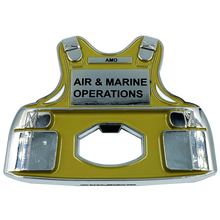 Load image into Gallery viewer, AMO Air and Marine CBP Bottle Opener Body Armor Ballistic Vest Challenge Coin Air &amp; Marine Interdiction Agent EL2-014 - www.ChallengeCoinCreations.com