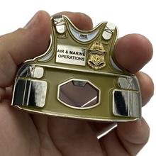 Load image into Gallery viewer, AMO Air and Marine CBP Bottle Opener Body Armor Ballistic Vest Challenge Coin Air &amp; Marine Interdiction Agent EL2-014 - www.ChallengeCoinCreations.com