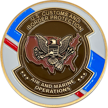 Load image into Gallery viewer, CBP Air and Marine Ops AMO Operations challenge coin Air Interdiction Agent Marine Agent EL11-017