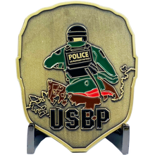 Load image into Gallery viewer, Border Patrol ATV Patrol Agent CBP Challenge Coin Thin Green Line CL11-02 - www.ChallengeCoinCreations.com