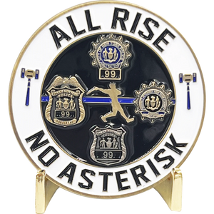 All Rise 99 NYPD Challenge Coin The Judge Officer Sergeant Detective District Attorney DA GL12-001