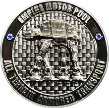 Load image into Gallery viewer, AT-AT Walker All Terrain Armored Transport Tactical Terror Response Team TTRT Challenge Coin Mandalorian Boba Fett Star Wars BL4-006 - www.ChallengeCoinCreations.com
