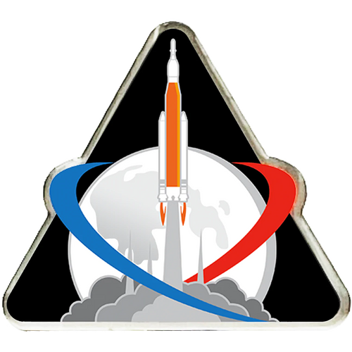 NASA Artemis Shuttle Launch Metal Pin featuring the Mission Patch PBX-003-G P-188B
