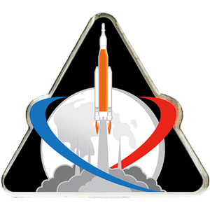 NASA Artemis Shuttle Launch Metal Pin featuring the Mission Patch PBX-003-G P-188B