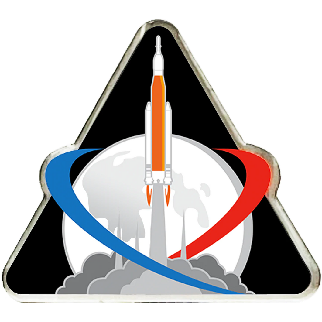 NASA Artemis Shuttle Launch Metal Pin featuring the Mission Patch PBX-003-G P-188B
