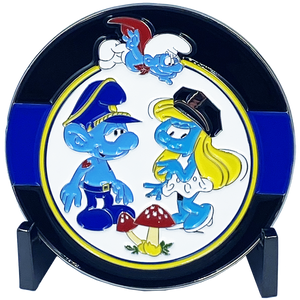 Blue Lives Matter Thin Blue Line Challenge Coin Police LEO 1st Responder Super Hero DL4-13 - www.ChallengeCoinCreations.com