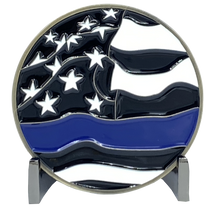 Load image into Gallery viewer, AA-020 King Neptune Marine Patrol Thin Blue Line Police CBP Air and Marine Coast Guard Challenge Coin - www.ChallengeCoinCreations.com