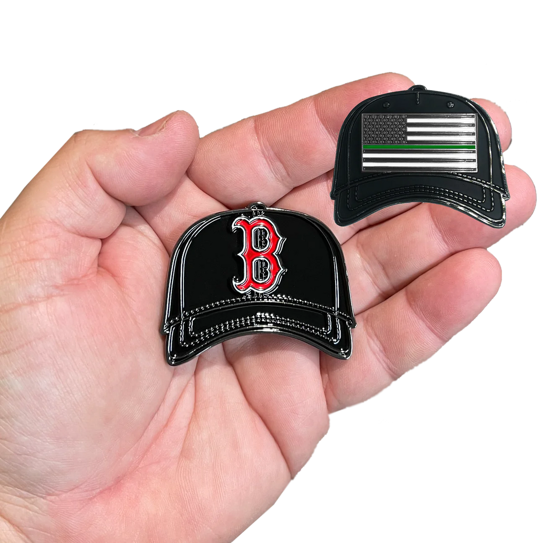 Boston Massachusetts Border Patrol Army Marines Thin Green Line Challenge Coin Police BPD GL09-004