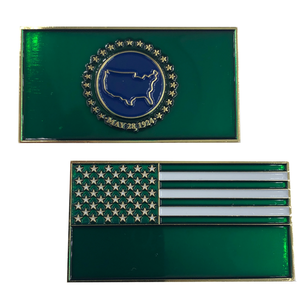 Border Patrol Flag Challenge Coin CBP BP K-007