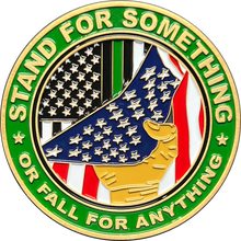 Load image into Gallery viewer, Border Patrol Agent Thin Green Line Challenge Coin Bleed Green EL12-008