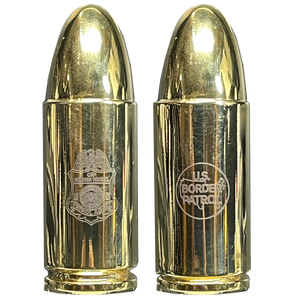 Border Patrol Agent CBP BPA 24 KT Gold plated inert replica 2A challenge coin round BL14-008 - www.ChallengeCoinCreations.com