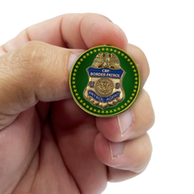 Load image into Gallery viewer, Border Patrol Agent CBP Honor First Lapel Pin cloisonné with dual pin posts BPA BFP-008 P-189B