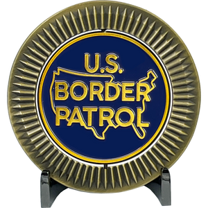 CBP Border Patrol Agent BP Agent Spinner Challenge Coin Honor First Thin Green Line BL16-007 - www.ChallengeCoinCreations.com
