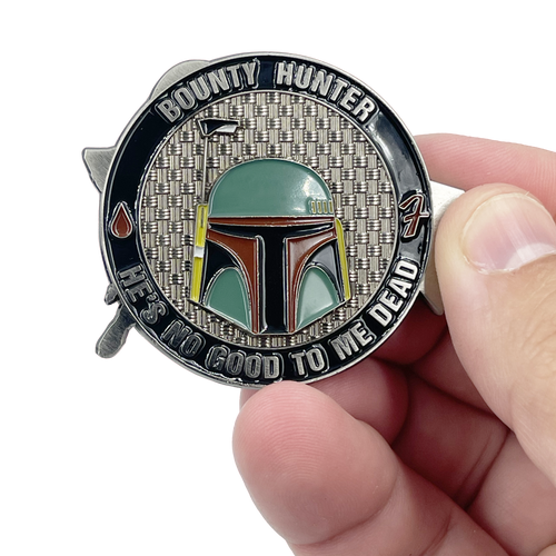 Tactical terrorism Response Team 8 ttrt cbp Challenge Coin Mandalorian Boba Fett Star Wars Slave One Slave 1 inspired Death Star BL8-014 - www.ChallengeCoinCreations.com