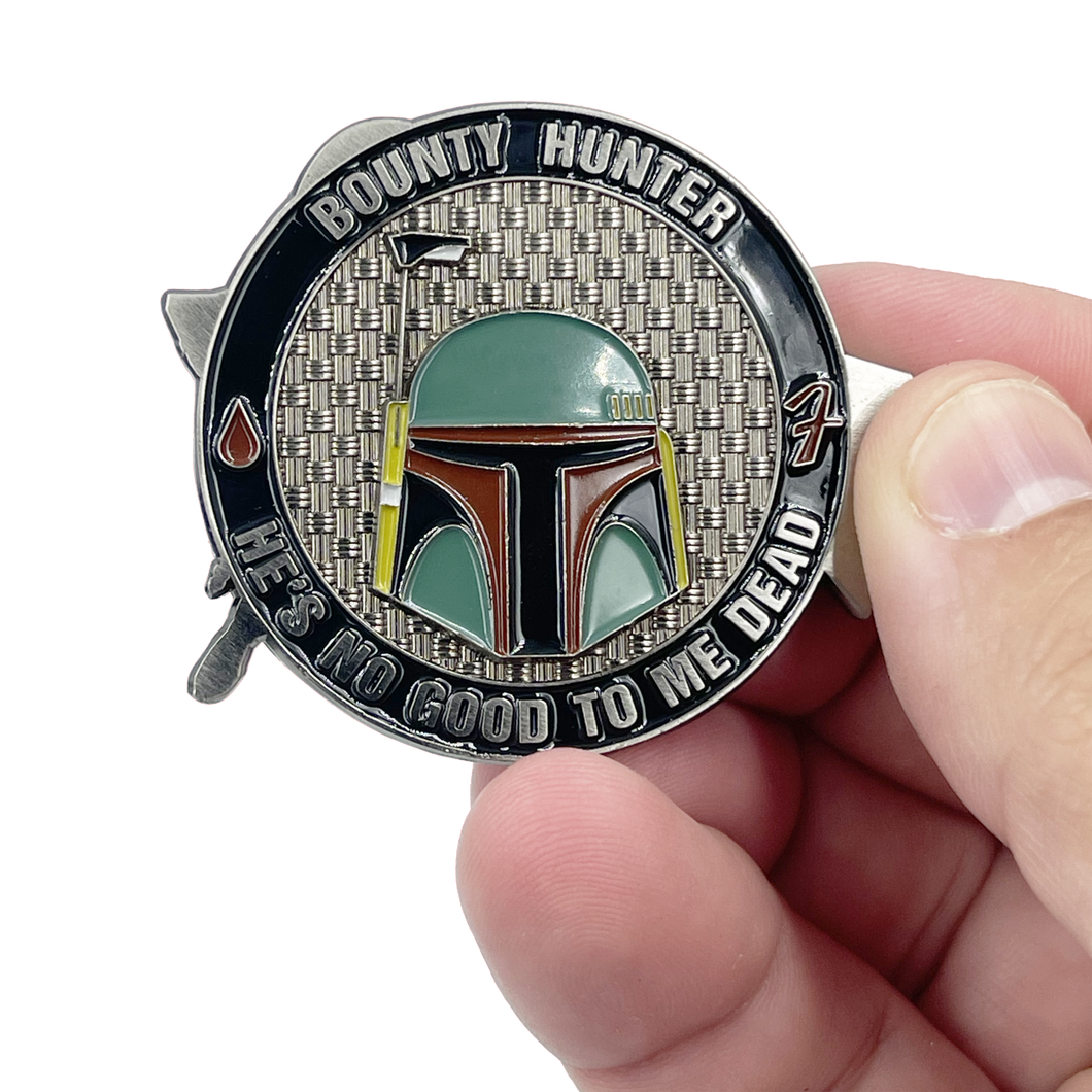 Tactical terrorism Response Team 8 ttrt cbp Challenge Coin Mandalorian Boba Fett Star Wars Slave One Slave 1 inspired Death Star BL8-014 - www.ChallengeCoinCreations.com