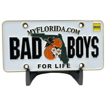 Load image into Gallery viewer, Bad Boys City of Miami Police Department inspired Florida License Plate Challenge Coin Will Smith Martin Lawrence CL7-13 - www.ChallengeCoinCreations.com