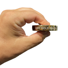 Load image into Gallery viewer, 24KT Gold plated huge Bitcoin BTC Coin Crypto Coin Cryptocurrency BLOCKCHAIN Coin BL4-013 - www.ChallengeCoinCreations.com