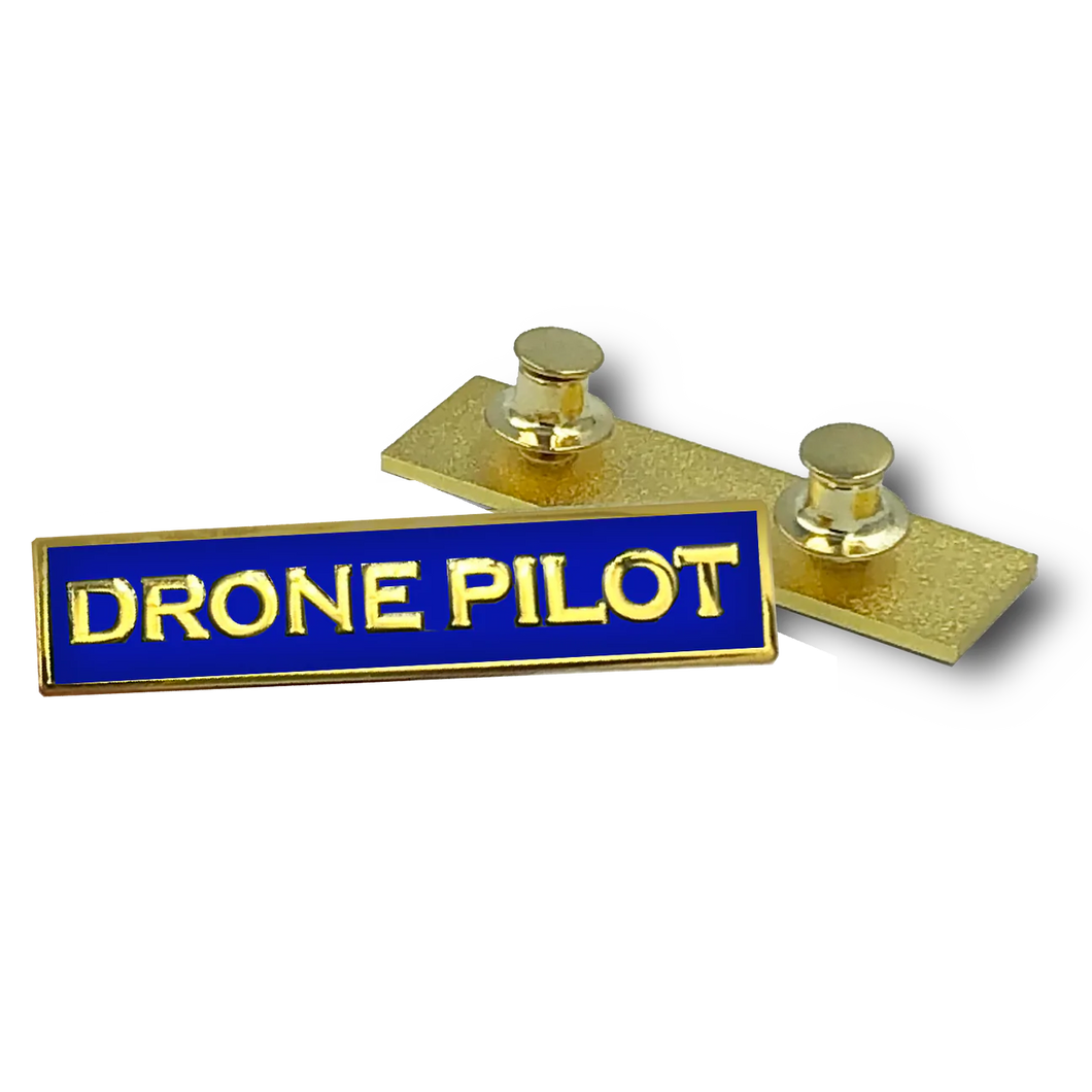 DRONE PILOT Blue Commendation Bar Pin Police Government Realtor Commercial FAA PBX-003-H P-189C