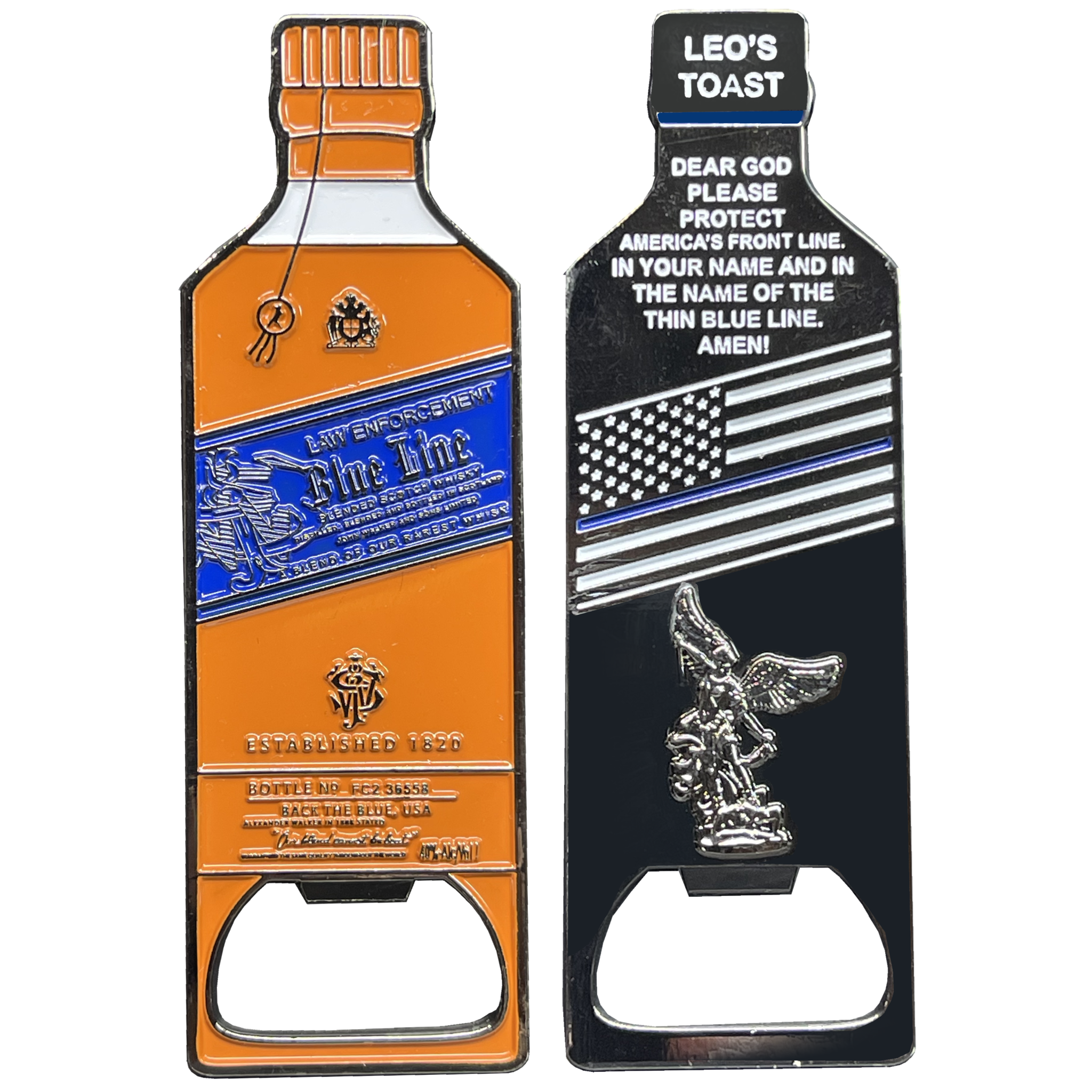 Thin Blue Line K9 Paw Bottle Opener - Thin Blue Line USA