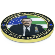 Blue Bloods NYPD Commissioner Frank Reagan Police Officer Tom Selleck Challenge Coin BL2-003 - www.ChallengeCoinCreations.com