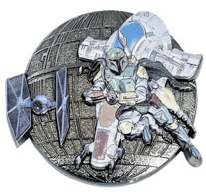 Tactical terrorism Response Team 8 ttrt cbp Challenge Coin Mandalorian Boba Fett Star Wars Slave One Slave 1 inspired Death Star BL8-014 - www.ChallengeCoinCreations.com