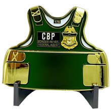 Load image into Gallery viewer, Border Patrol Agent BPA uniform 3D Challenge Coin CBP Honor First BP Thin Green Line EL6-010
