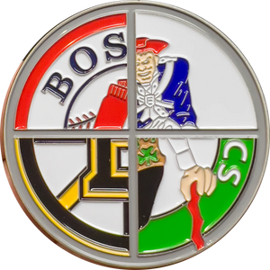 Boston Police Massachusetts State Trooper Sports Challenge Coin GL10-004