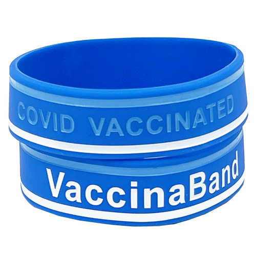 VaccinaBand Vaccinated Silicon Rubber Bracelet Hospital Pandemic ICU RN LPN bsn er Police BL3-015 - www.ChallengeCoinCreations.com
