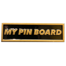 Load image into Gallery viewer, Pin Board name plate pin for pin collectors pin board collections (bronze) DL6-07 - www.ChallengeCoinCreations.com
