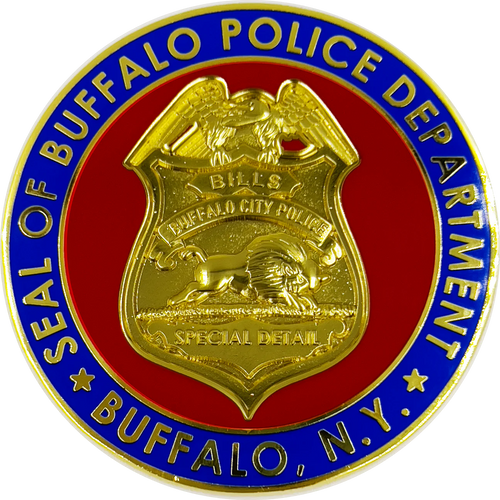 Buffalo City New York Police Special Detail Stadium Detail Challenge Coin GL6-001