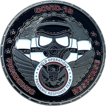 Load image into Gallery viewer, CBP Field Operations Pandemic Response Team Thin Blue Line Police Challenge Coin BB-021 - www.ChallengeCoinCreations.com
