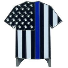 Load image into Gallery viewer, CBP Officer Uniform Shirt Challenge Coin Thin Blue Line Field Ops OFO Field Operations CBPO BL4-009 - www.ChallengeCoinCreations.com