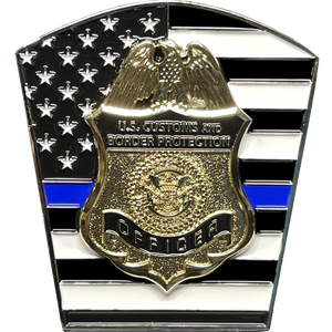 CBP Officer SRT Operator CBPO Field Operations Thin Blue Line Challenge Coin BL17-007 - www.ChallengeCoinCreations.com