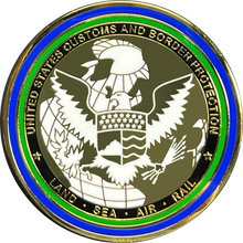 Load image into Gallery viewer, CBP land Sea &amp; Air Border Patrol Field Operations Air and Marine Challenge Coin GL4-003
