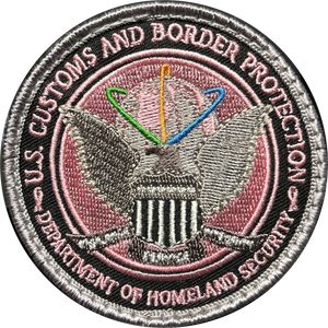 Pink Ribbon Breast Cancer Awareness Border Patrol Agent CBP Officer Air and Marine Patch BL14-023 - www.ChallengeCoinCreations.com