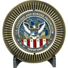 Load image into Gallery viewer, CBP Border Patrol Field Operations Air and Marine AMO BP Agent cbpo Spinner Challenge Coin BL13-003 - www.ChallengeCoinCreations.com