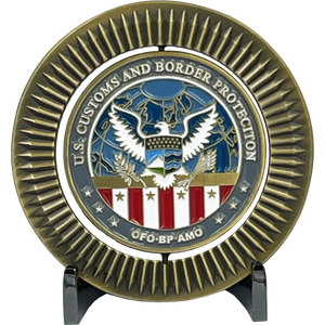 CBP Border Patrol Field Operations Air and Marine AMO BP Agent cbpo Spinner Challenge Coin BL13-003 - www.ChallengeCoinCreations.com
