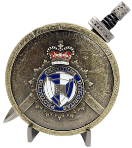 CBSA ASFC Canada Border Services Agency Shield with removable Sword Challenge Coin Set Canadian Customs BL9-004 - www.ChallengeCoinCreations.com