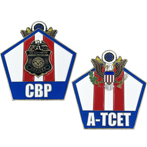 CBP Officer A-TCET Anti Terrorism Contraband Enforcement Team Airport Seaport BL15-018 - www.ChallengeCoinCreations.com