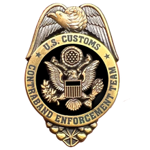Load image into Gallery viewer, Legacy U.S. Customs CET Contraband Enforcement Team Pin with dual pin posts Inspector Special Agent Treasury Department pre CBP I-013 P-191
