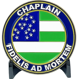 New York Police Department NYPD New York City Police Officer CHAPLAIN Challenge Coin NYC Police flag BL8-008 - www.ChallengeCoinCreations.com