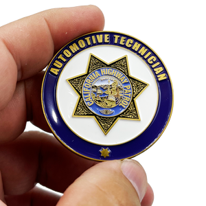 CHP California Highway Patrol Automative Technician Challenge Coin Motor Carrier Specialist BL9-012 - www.ChallengeCoinCreations.com