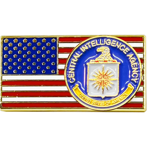 CIA Pin Central Intelligence Agency Clandestine Agent Officer American Flag Pin PBX-005-H P-194B