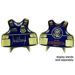 Cops For Trump Body Armor Medallion Keep America Great Challenge Coin BB-020 - www.ChallengeCoinCreations.com